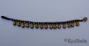 Cute Handmade Thai BRACELET Brass Beads Jingle Bells BN