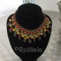 New Alt Handmade Thai Craft NECKLACE Brass Beads Studs