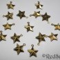 15 Brass Bead Stars New 1.5 cm Craft Jewelry Making