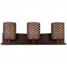 *Forecast Cabaret 3-Light Bath with Pewter Suede Shade 475570