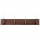 Forecast Fisher Island 4-Light Wall w/ Natural Grasscloth Shades 444170