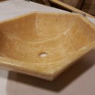 *Hexagonal Vessel Sink - Yellow Onyx