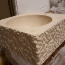 *Single Level Hole Natural Stone Travertine Sink - DLVECVM
