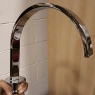 *Chrome Gooseneck Faucet for Deep Sink