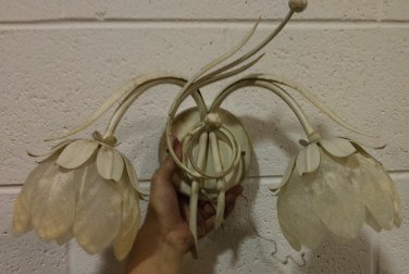 *White Flower Wall Light