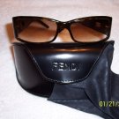 AUTHENTIC FENDI DESIGNER SUNGLASSES, TORTOISE SHELL, RET. $200