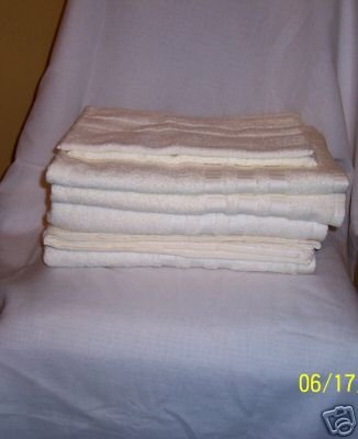 6 PC BELLINO BATHROOM TOWEL SET, 100% EGYPTIAN COTTON