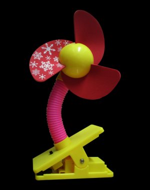 Baby Stroller/ Jogger Mini Clip-on Fan (No Led - Red)