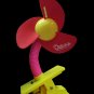 Baby stroller/ Jogger Mini Laser Clip-on Fan (Blade-Red)