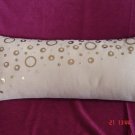 Abelia Beige Throw Pillow Cover