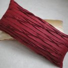 Burgundy Red Throw Pillow Cover