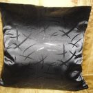 Takka Black Throw Pillow Cover