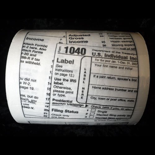 Funny Toilet Paper Irs 1040 Federal Income Tax Form Great Gag T Idea