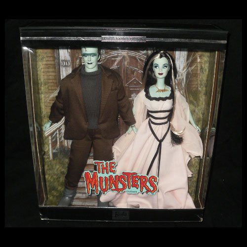 2001 Munsters Barbie and Ken Doll Gift Set