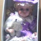 Beautiful Limited Edition w/COA-Victorian Dressed Porcelain Doll & Bear -New-Layla's Price:$22