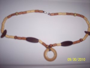 Necklace - wood beads