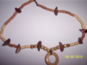 Necklace - wood bead