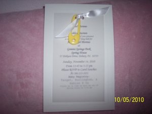 baby shower decor-invitations