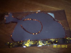 Baked Turkey Embellishment for scrapbook