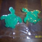 pair of green turtles