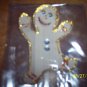 Beige googly eyed gingerbread man