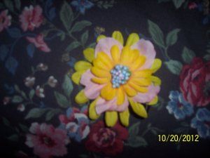 floral hair comb