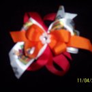 orange crayola hair bow
