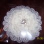 lace hairclip with diamonds and pearl centerpiece