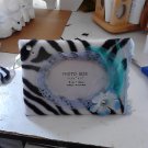 party frame zebra and blue