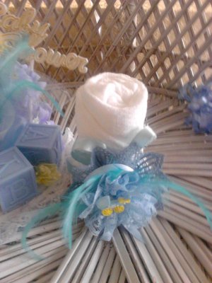 baby shower decor diaper muffin