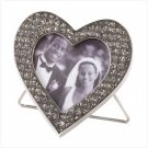 Silver heart frame