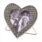 Silver heart frame