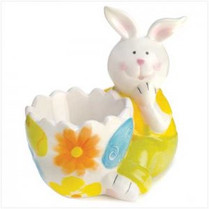 Easter bunny decor dish