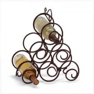 skrollwork wine rack