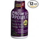 Stacker 6 Hour Power Energy Shot, Grape, 2-Ounce Bottles (Pack of 12)