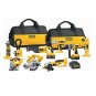DeWalt DC9PAKRA - Heavy-Duty XRP 18V Cordless 9-Tool Combo Kit