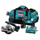 Makita LXT400 - 4pce 18v Cordless Li-Ion Combi Power Tool Kit