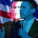 16X20 BARACK OBAMA FLAG POP ART