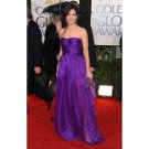 Sandra Bullock A-line Strapless Floor-length Sleeveless Organza Golden Globe/ Prom Dress