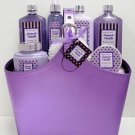 Lavender Vanilla Bain D'esprit Bath Collection in Faux Leather Tote