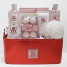 Peony in Bloom Bain D'esprit Affluiana Bath Collection in Faux Leather Tote