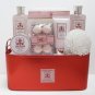 Peony in Bloom Bain D'esprit Affluiana Bath Collection in Faux Leather Tote