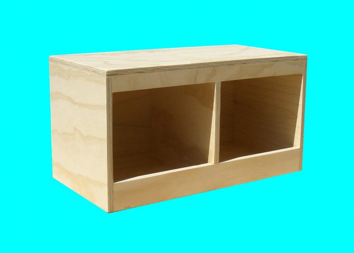 Chicken Nest Box For Bantams 2 Hole