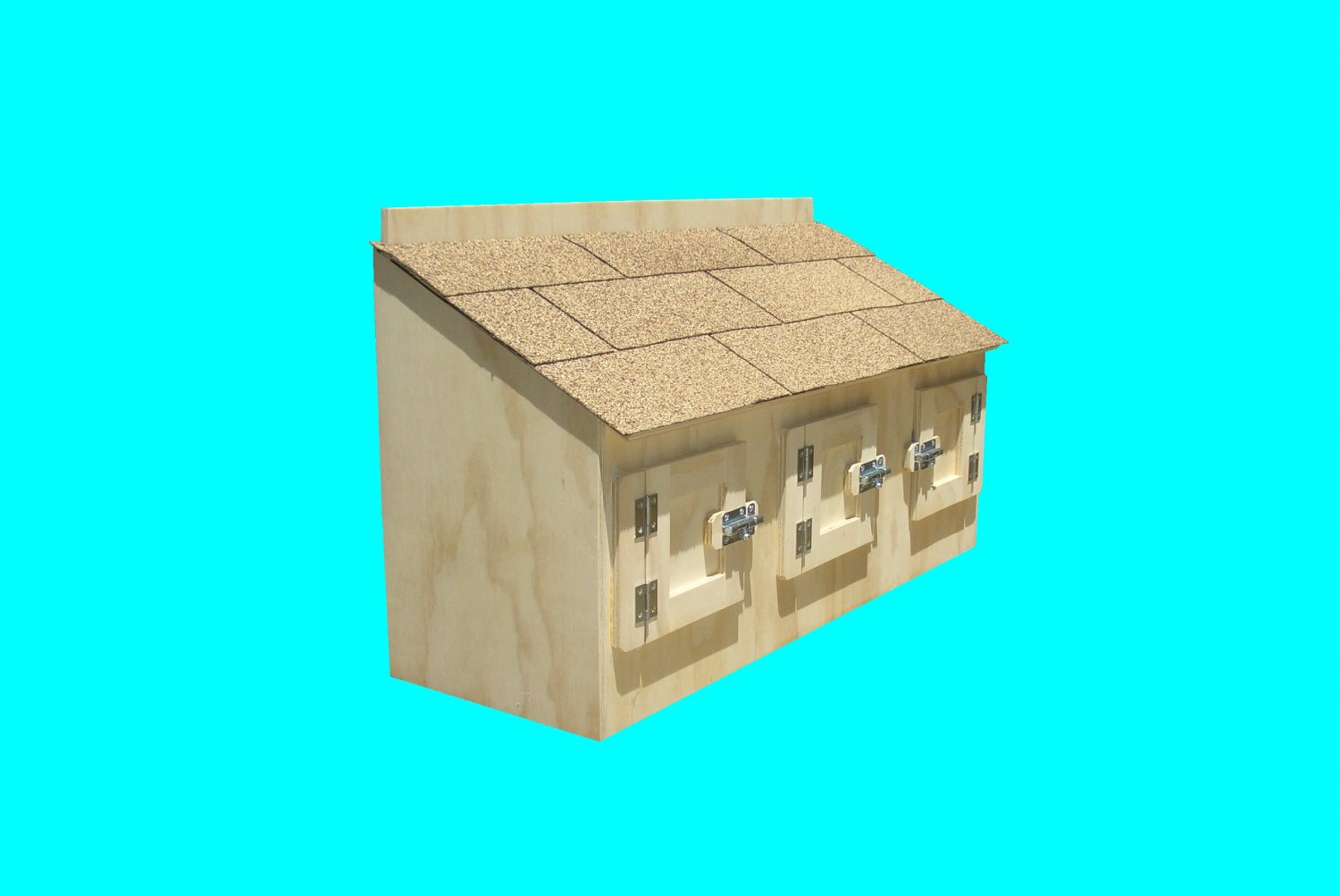 Chicken Nest Box Outside Mount 3 Hole Chicken Nest Box Outside Mount 3 Hole