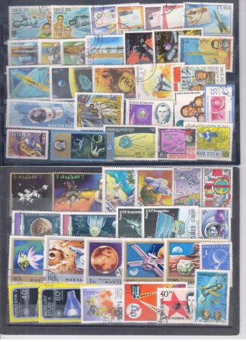 50 Different SPACE stamps