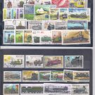 50 Different TRAIN stamps