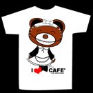 T-shirt I LOVE CAFE design