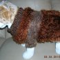 Beautiful Warm Handmade Dog Sweater Brown - Medium
