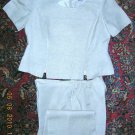 Women's Size 14 Linen Tan Pants Suit