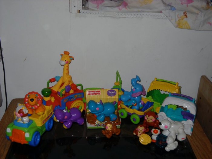 fisher price train animals